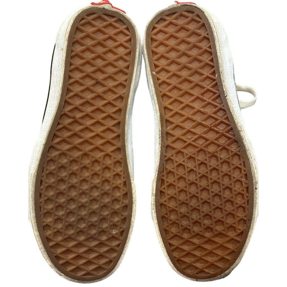 VANS Off The Wall Sneakers High Tops Skateboard Shoes Black Suede Sz M 3.5 W 5 - Picture 4 of 6